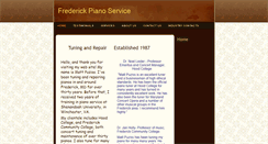 Desktop Screenshot of frederickpianoservice.com