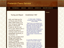 Tablet Screenshot of frederickpianoservice.com